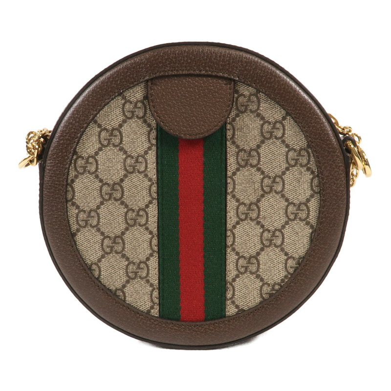 GUCCI 塗層帆布Ophidia GG Mini金扣鏈帶肩背袋-1