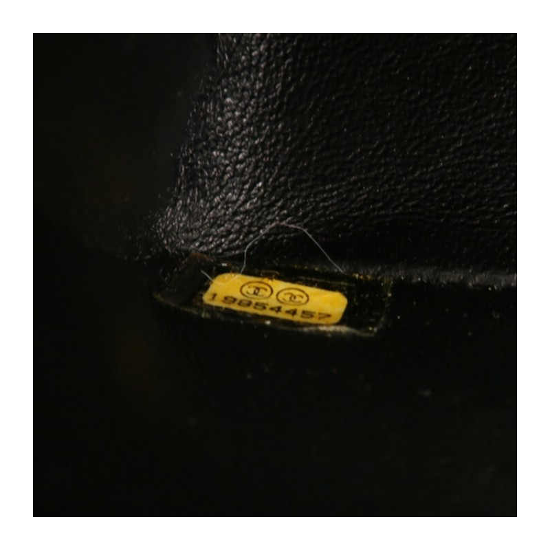 CHANEL 羊皮皮革Classic 25銀扣鏈帶肩背袋-6