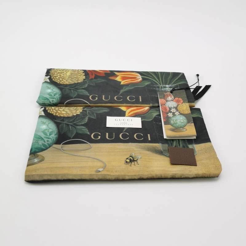 Gucci Neo Vintage 牛皮 帆布 GG 老花 虎頭 Logo 皮標 子母包 斜背包-10