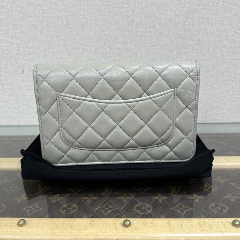 CHANEL灰金牛皮 WOC 19*13*4 98新配件盒子塵袋-4