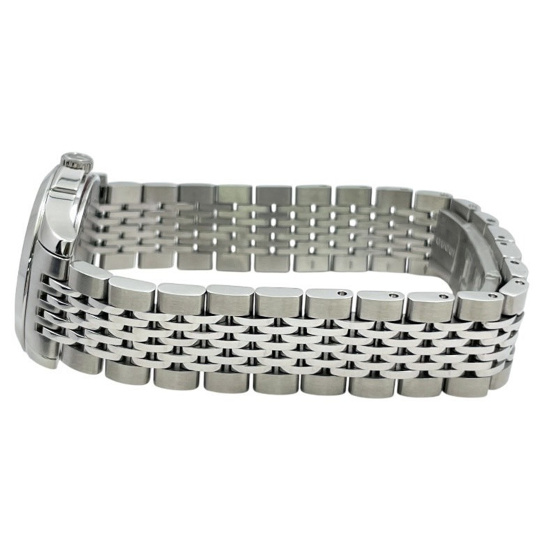 GUCCI G-Timeless 126.5 不銹鋼女士石英手錶，黑色錶盤-3