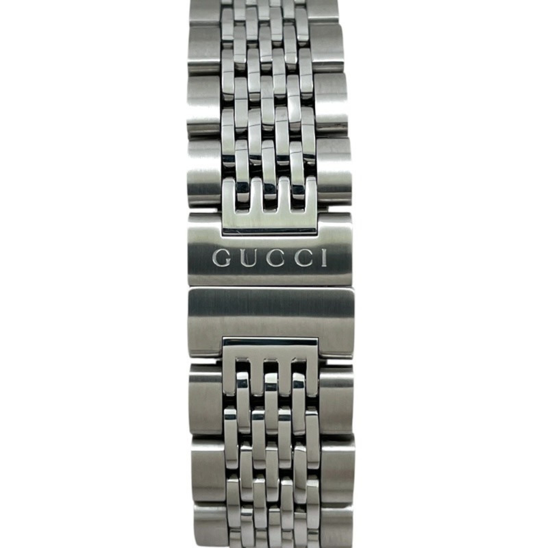 GUCCI G-Timeless 126.5 不銹鋼女士石英手錶，黑色錶盤-6