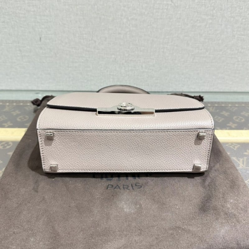 MOYNAT 藕粉色Pejane手提肩背斜背包20*21*8  98新配件塵袋-2