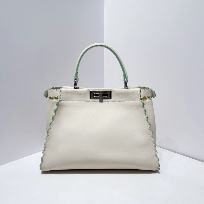 Fendi 2018限量款秀款peekaboo 花卉款 中號 全球銷量20隻 手工刺繡高定款-1