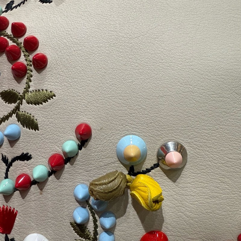 Fendi 2018限量款秀款peekaboo 花卉款 中號 全球銷量20隻 手工刺繡高定款-10