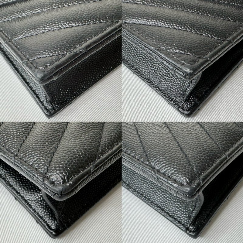 YSL 小款黑金信封woc鏈帶包-10