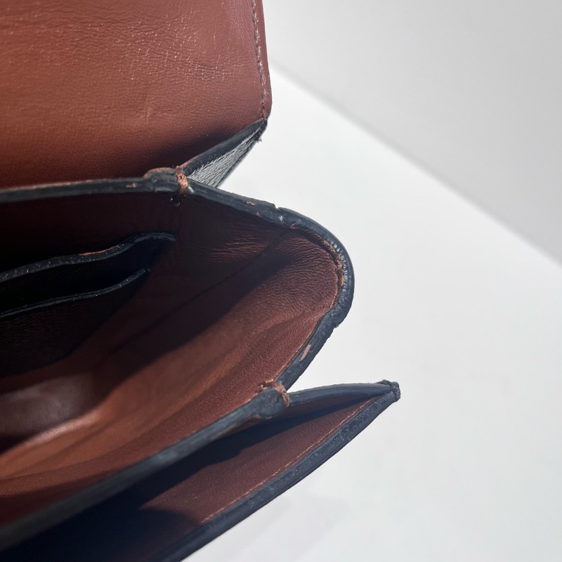 Burberry 經典格紋 馬鞍包 帆布拼皮 肩背斜背包-16