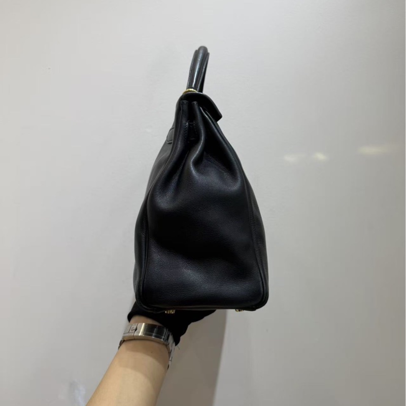 愛馬仕 Hermes kelly32 黑色金扣 手袋 斜挎袋-3