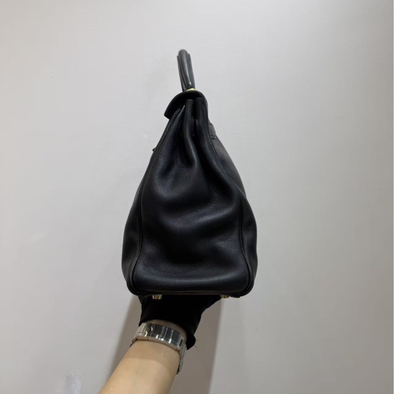 愛馬仕 Hermes kelly32 黑色金扣 手袋 斜挎袋-4