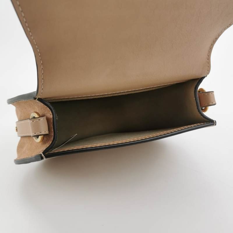 Chloe Nile 小號 牛皮 翻毛皮 純色 圓環 手柄 斜背包 單肩包-6