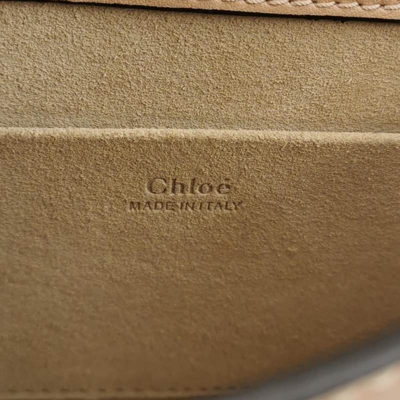 Chloe Nile 小號 牛皮 翻毛皮 純色 圓環 手柄 斜背包 單肩包-7