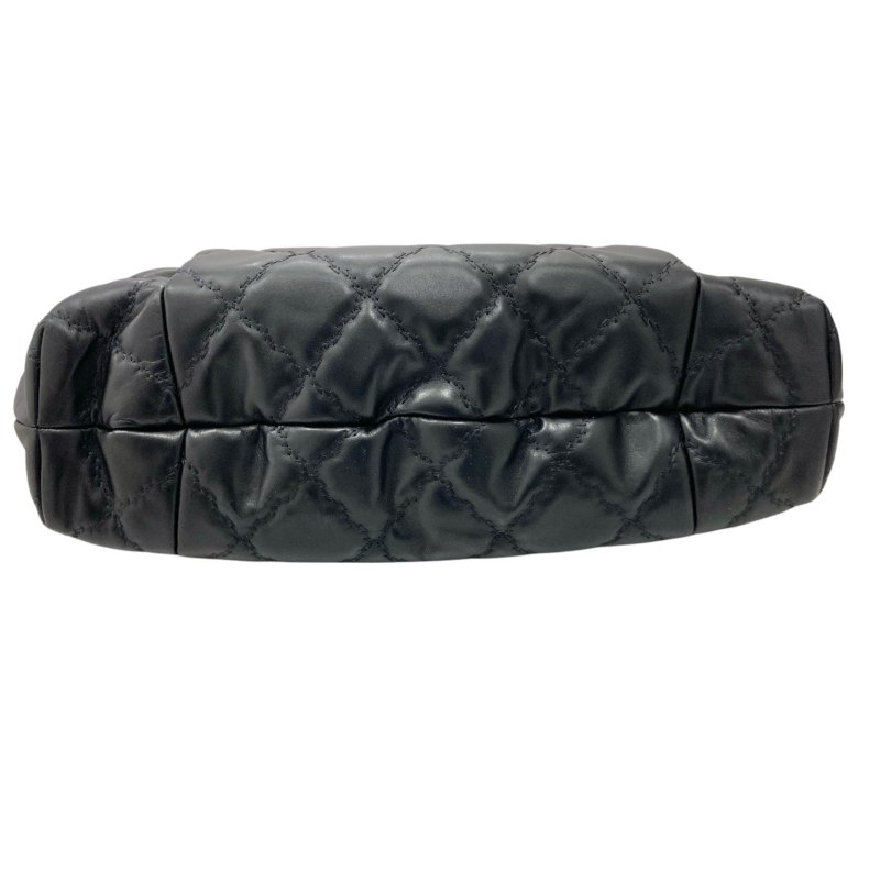 CHANEL 香奈兒 Ultra Stitch 肩包 A66132 皮革 托特包 黑色 銀釦-4