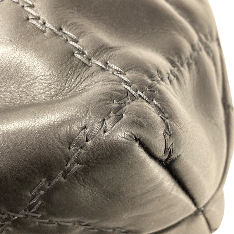 CHANEL 香奈兒 Ultra Stitch 肩包 A66132 皮革 托特包 黑色 銀釦-5