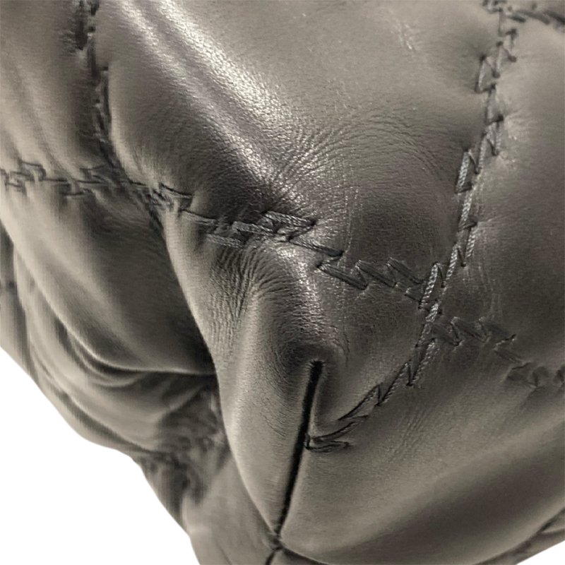 CHANEL 香奈兒 Ultra Stitch 肩包 A66132 皮革 托特包 黑色 銀釦-7