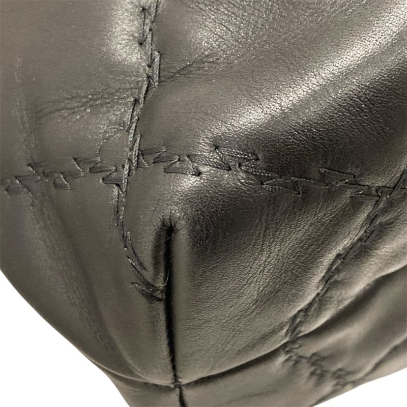 CHANEL 香奈兒 Ultra Stitch 肩包 A66132 皮革 托特包 黑色 銀釦-8