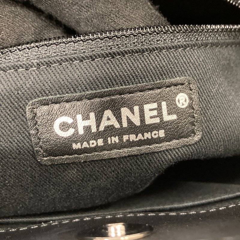 CHANEL 香奈兒 Ultra Stitch 肩包 A66132 皮革 托特包 黑色 銀釦-16