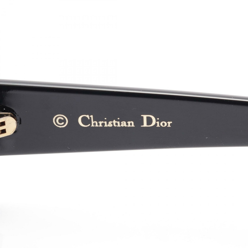 Dior 太陽眼鏡 眼鏡 塑膠 黑色 二手 女士-3