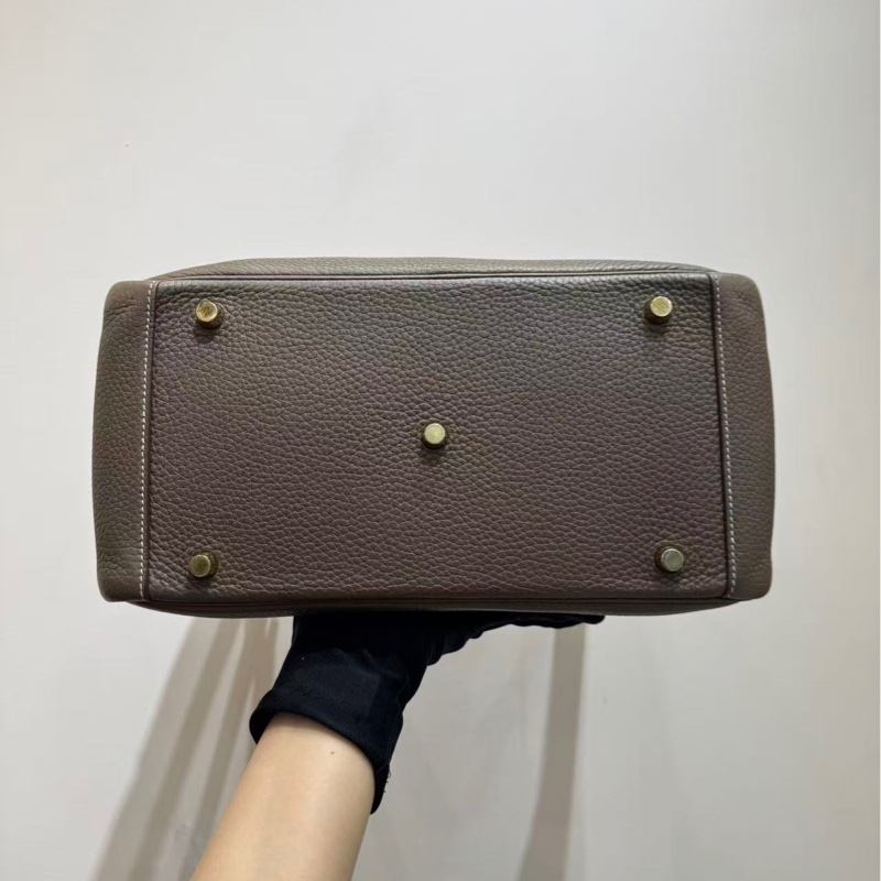 愛馬仕 Hermes lindy30 大象灰金扣手袋 斜挎包-6
