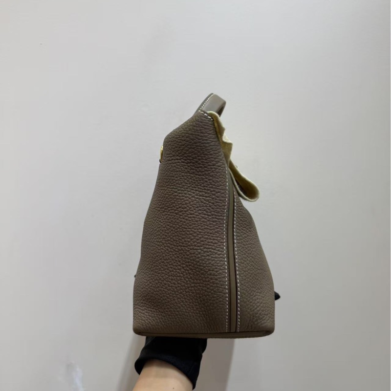 愛馬仕 Hermes小號 大象灰金扣 手袋 斜挎包-3