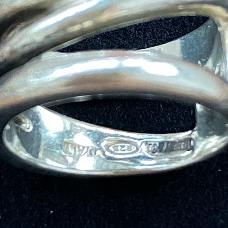 Tiffany & Co 三環純銀戒指-3