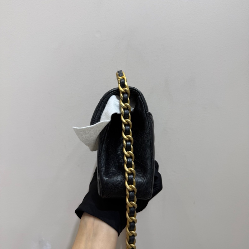 Chanel香奈兒 24s 31 Rue cambon 黑金 豆腐包 斜挎包手袋-5