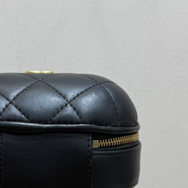 Chanel 香奈兒 22P黑色金扣羊皮 膠囊小號鏈條包斜挎包 手袋-6