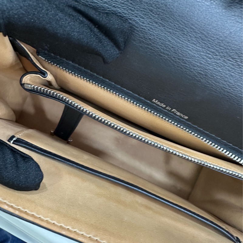 DELVAUX德爾沃Tempete黑銀手提單肩斜背包 尺寸:27.5*10*21-10