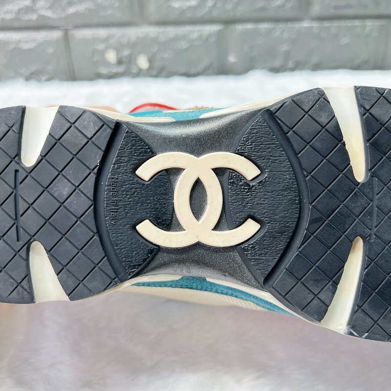 CHANEL 拚色運動鞋-7