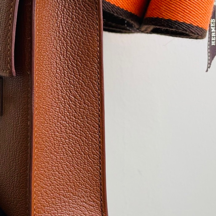 愛馬仕 Hermes verrou mini 插銷包 6c古銅色銀扣 斜挎包 單肩包-7