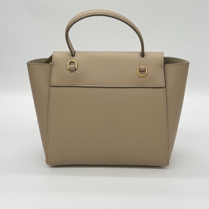 CELINE 思琳 奶茶色 駝色 小牛皮 BELT NANO 手袋 鯰魚包 防塵袋-2