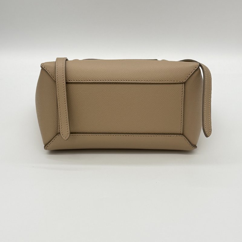 CELINE 思琳 奶茶色 駝色 小牛皮 BELT NANO 手袋 鯰魚包 防塵袋-3