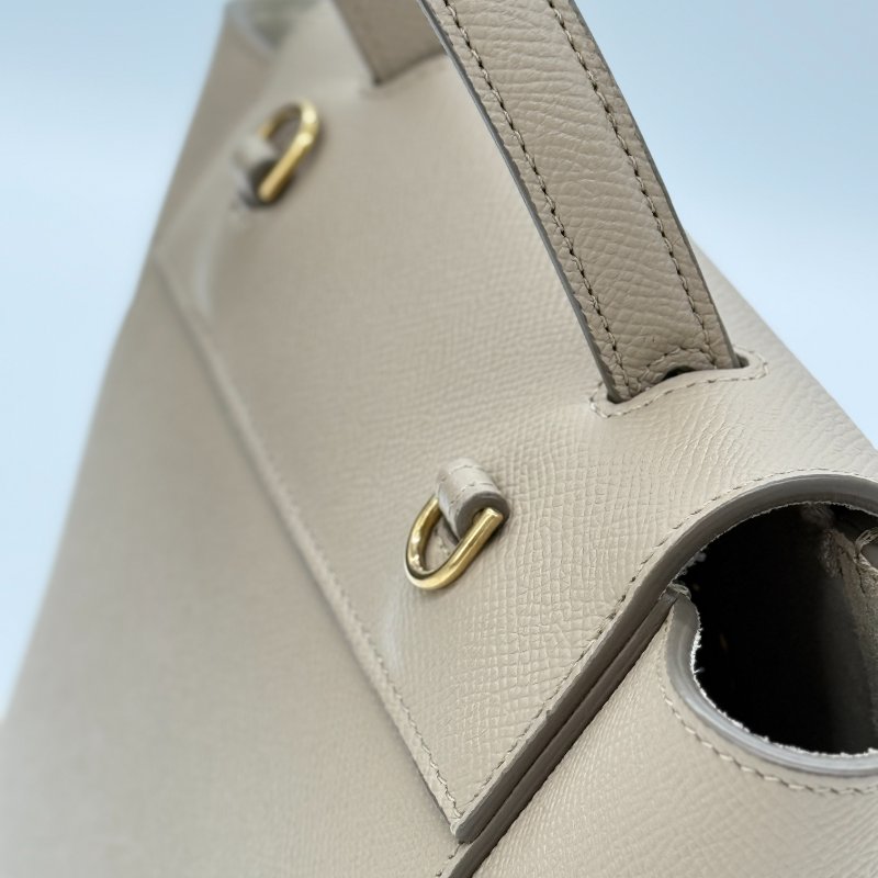 CELINE 思琳 奶茶色 駝色 小牛皮 BELT NANO 手袋 鯰魚包 防塵袋-8