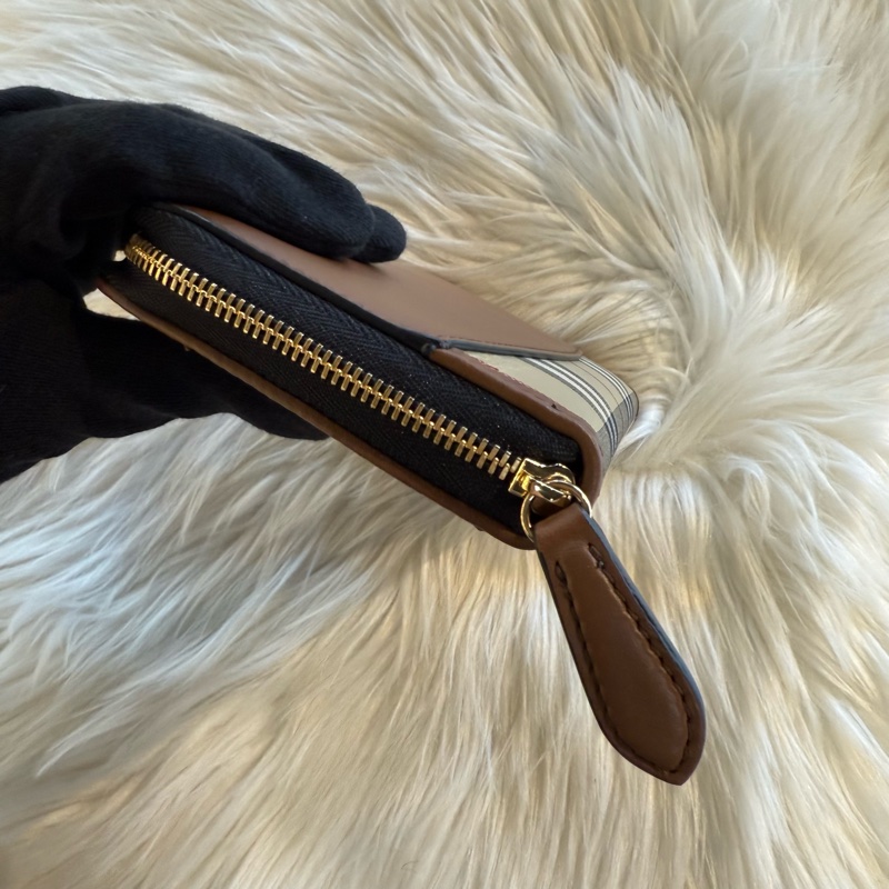 BURBERRY 經典英倫格紋長夾-6