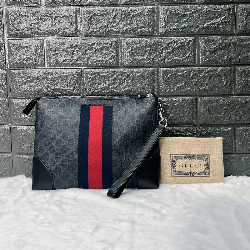 GUCCI GG Supreme手拿包-1