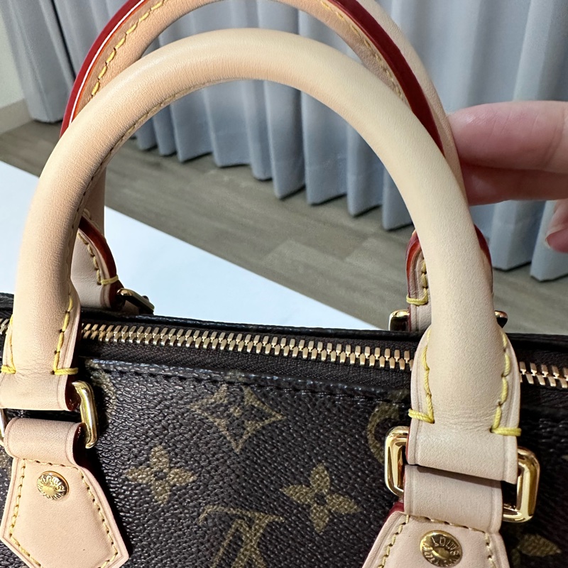 (限時降價)LV 老花粉肩帶 Speedy20波士頓包 手提單肩斜挎包-1