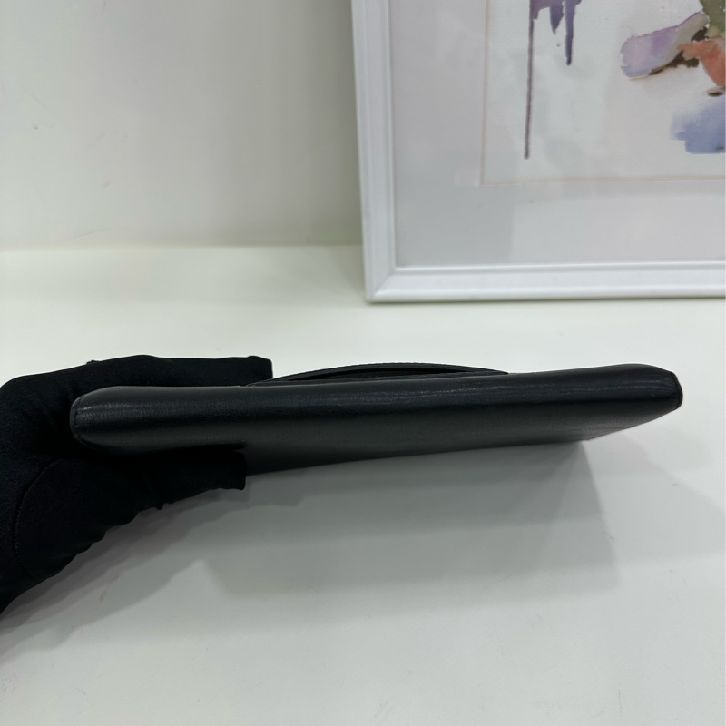 Delvaux德爾沃 mademe 黑色長版錢包 尺寸19×10cm-5