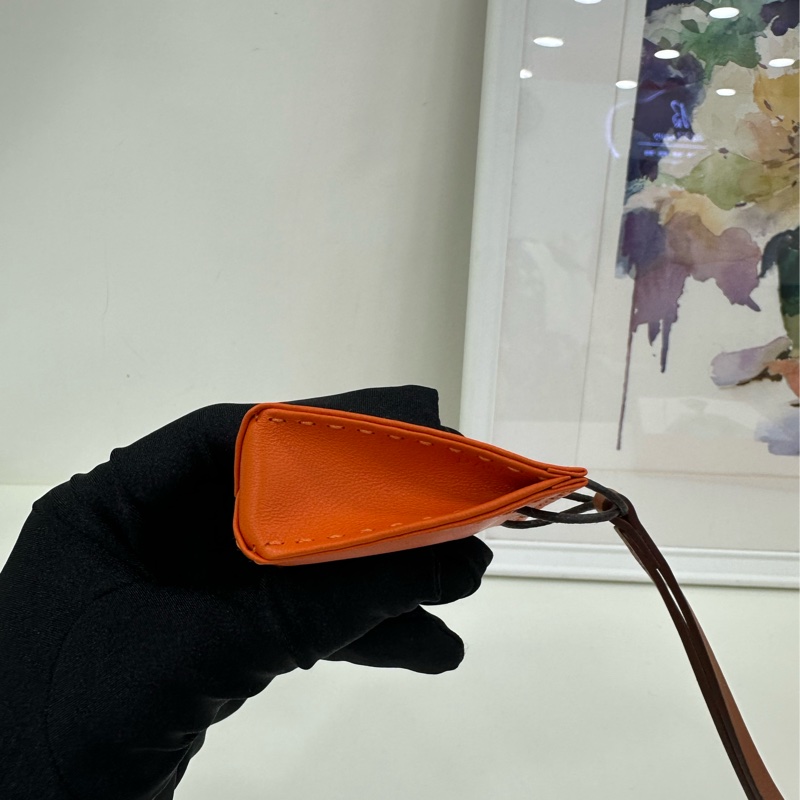 HERMES 愛馬仕 小福袋吊飾 包掛 D刻 閒置-5