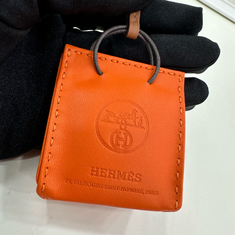 HERMES 愛馬仕 小福袋吊飾 包掛 D刻 閒置-6