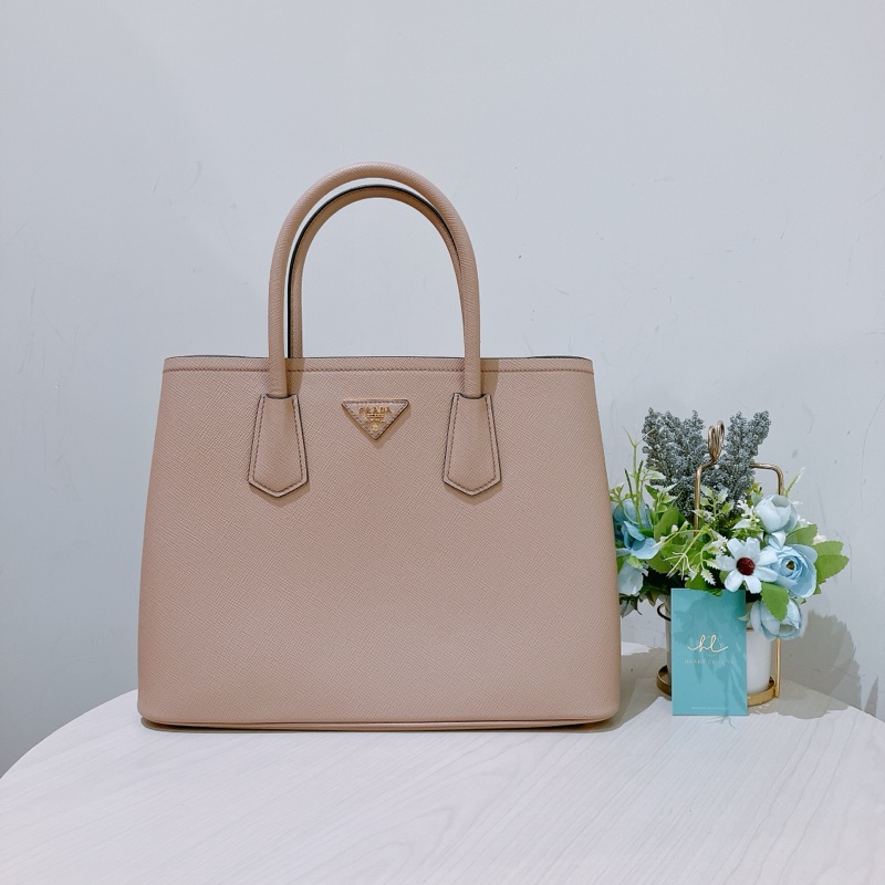 TK1807 Prada 普拉達淡粉色兩用單肩/手提包Saffiano Cuir Shoulder Bag Calfskin-0