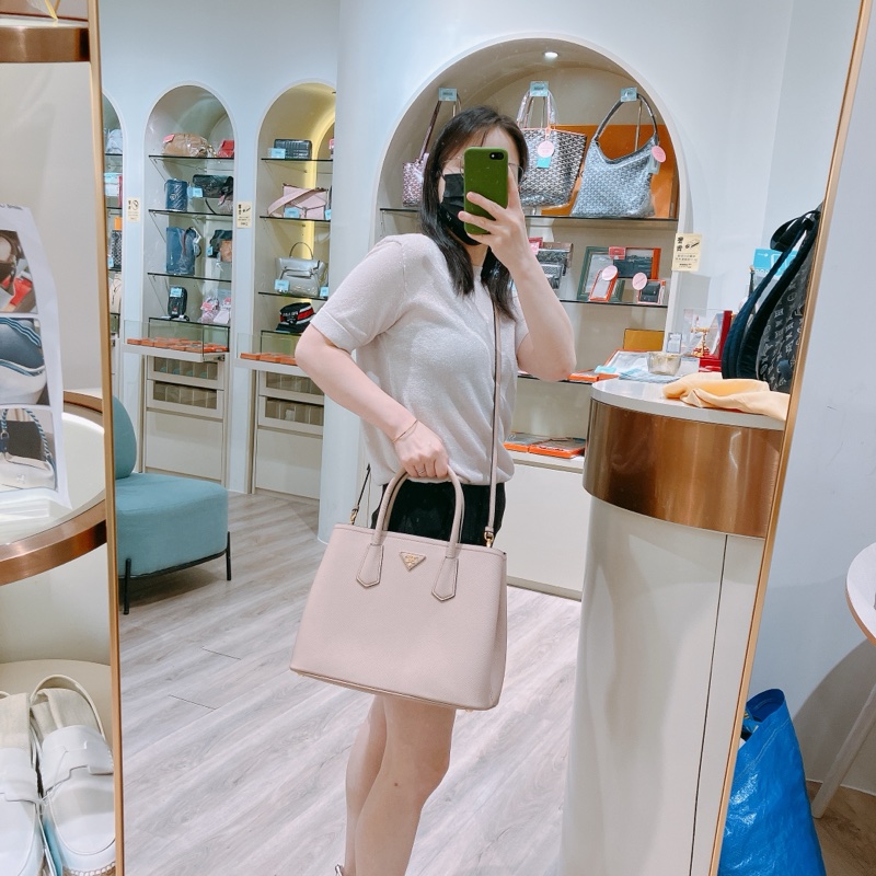 TK1807 Prada 普拉達淡粉色兩用單肩/手提包Saffiano Cuir Shoulder Bag Calfskin-26