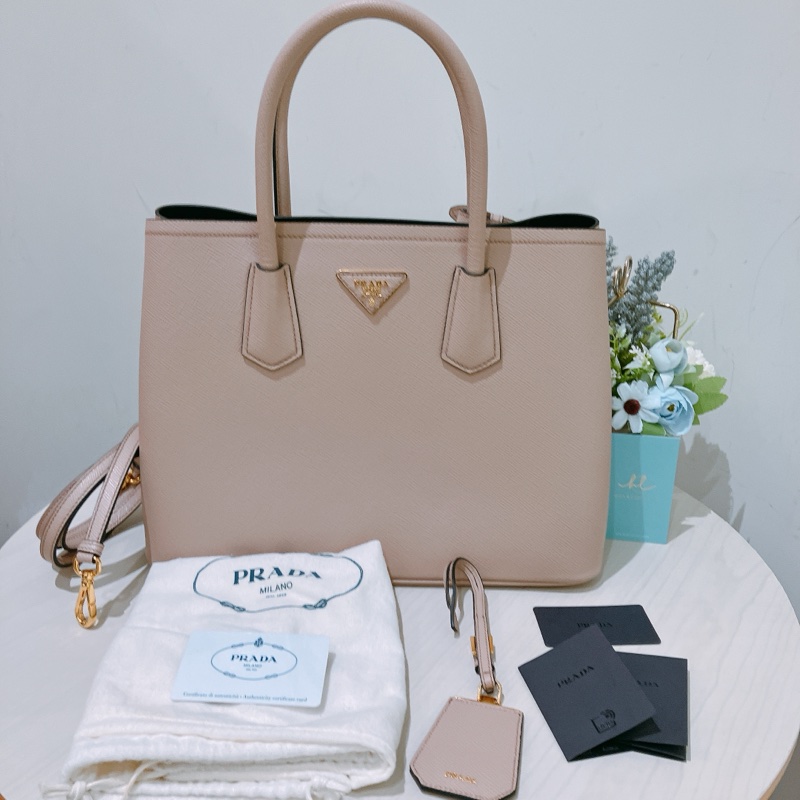 TK1807 Prada 普拉達淡粉色兩用單肩/手提包Saffiano Cuir Shoulder Bag Calfskin-54