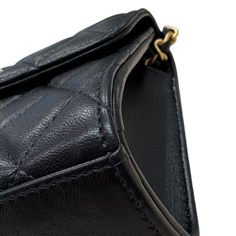 CHANEL 香奈兒 珐瑯手提/肩背包 皮革 黑色 金釦-6