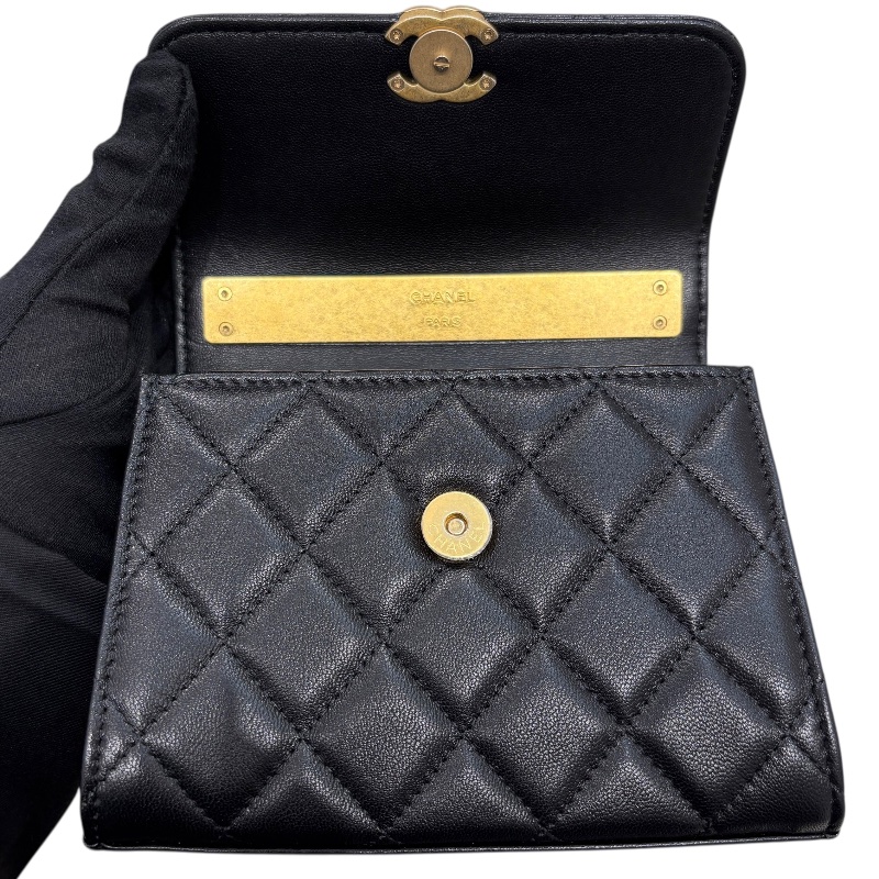 CHANEL 香奈兒 珐瑯手提/肩背包 皮革 黑色 金釦-10