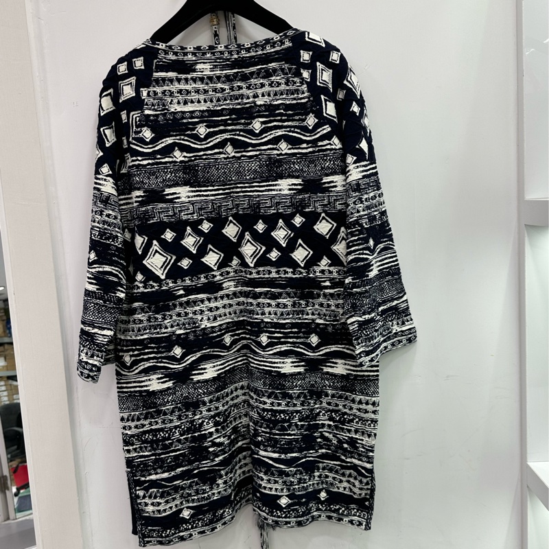 Chanel 藍白拼色希臘系列針織連衣裙（有腰帶）40碼-2