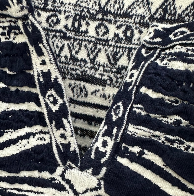 Chanel 藍白拼色希臘系列針織連衣裙（有腰帶）40碼-7