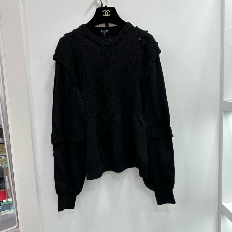 Chanel 宮廷袖針織上衣 38碼-0