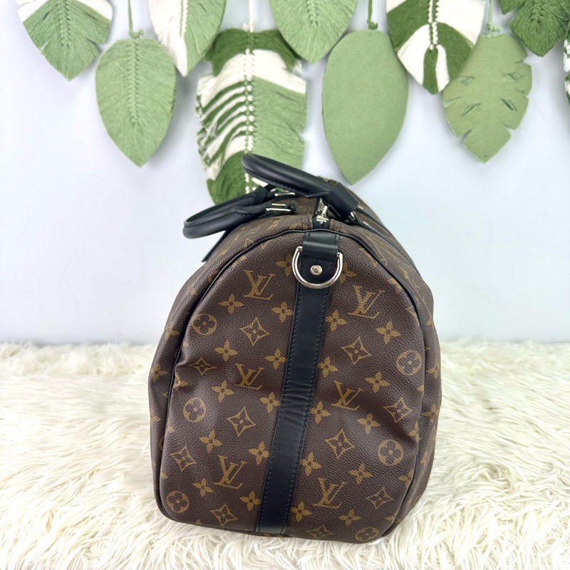閑置品🌟LV KeepAll 45 老花拼黑色 手提單肩斜肩包-2