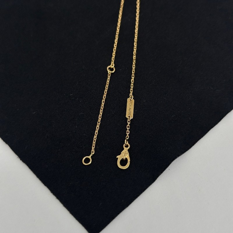 梵克雅寶VCA Vintage Alhambra吊墜 紅色紅玉髓中號項鍊 2022-2