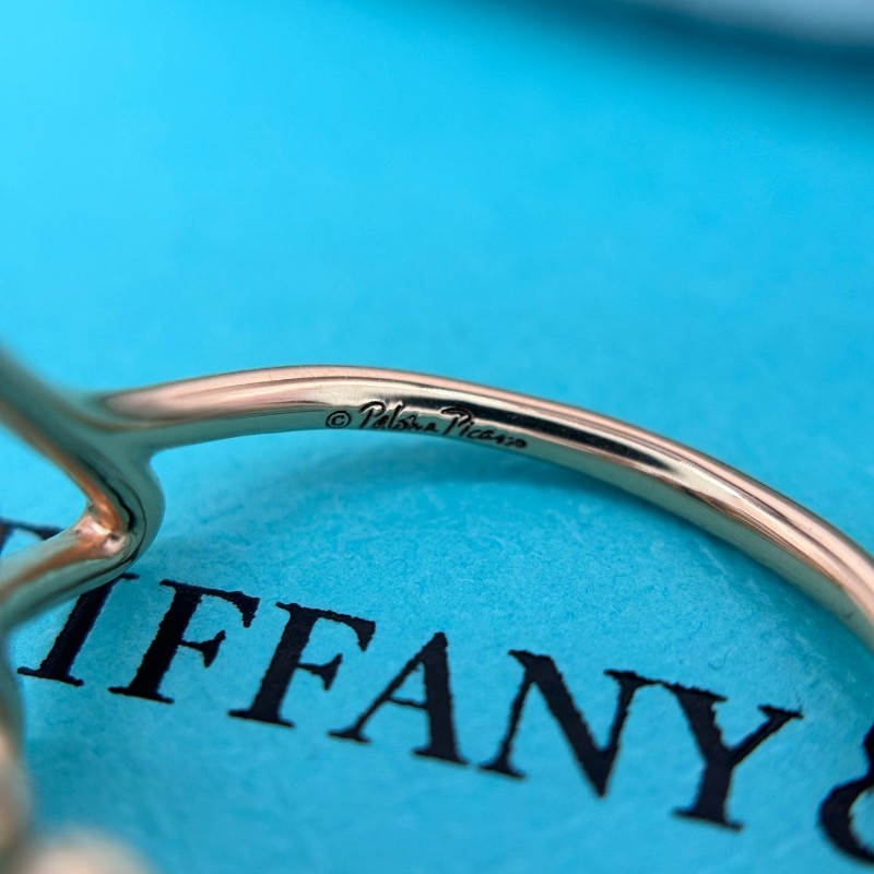 極新🉑送禮 25年購鉦❤️TIFFANY & CO.蒂芙尼 love系列 18K金戒指 玫瑰金色 戒圍53-5