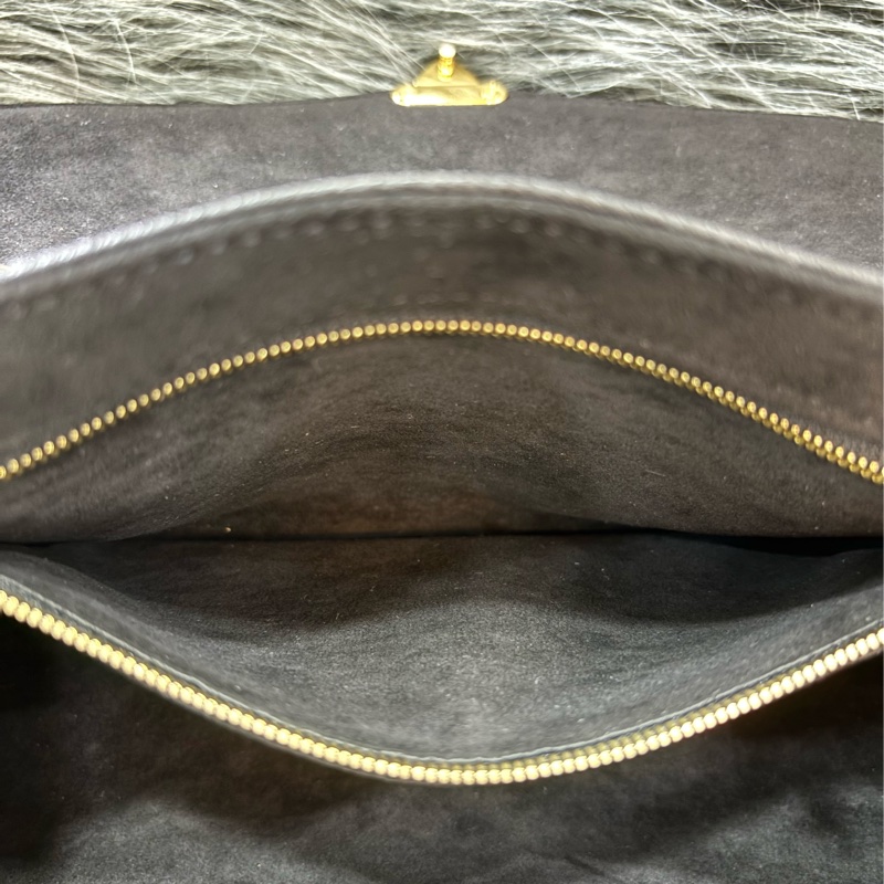 LV M48931 GERMAIN PM 黑色 牛皮 原花 壓紋 金鍊 肩背包 側背包 掀蓋包 下蓋包-31
